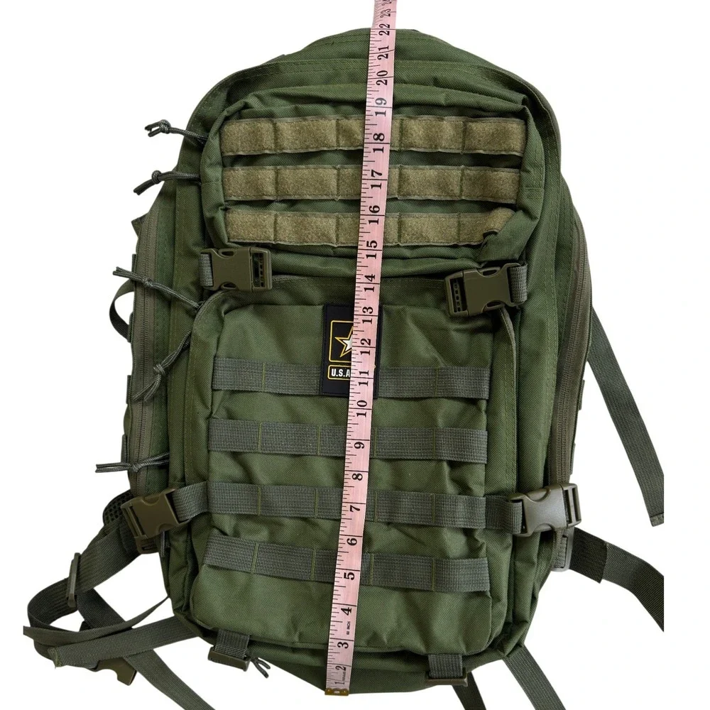 US Army Tactical MOLLE Backpack Olive Drab Green Military Style Rucksack 18in